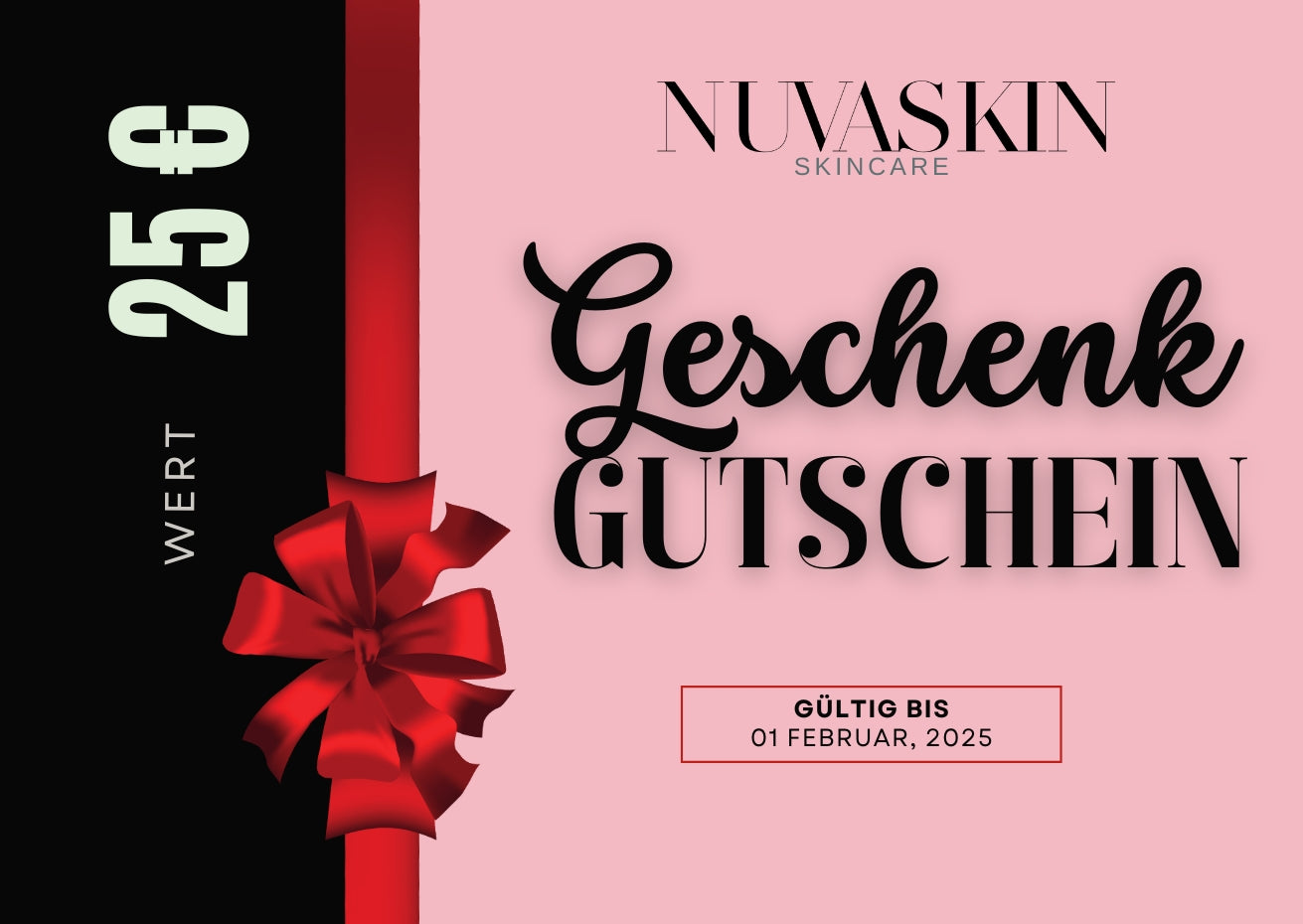 Geschenkgutschein 25 Euro persönliche Geschenkkarte Geburtstag Weihnachten direkt ausdrucken